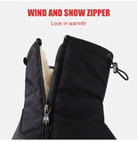 Winter High Boots Men's Outdoor Walking Footwear Non-slip Snow Cotton Shoes Plus Velvet Keep Warm Casual Mart Lion   