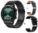 Smart Watch HK8 Pro Amoled Screen AI Voice Bluetooth Call Heart Rate Health Monitor I30 Smartwatch Fitness Tracker Mart Lion Black Steel  