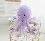[TML] Super Lovely Simulation octopus Pendant Plush Stuffed Toy soft Animal Home Accessories Doll Children baby Gifts Mart Lion 18cm violet 