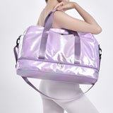 Women Travel Bag Luggage Dry Wet Separation Storage Bag Fitness Handbags Waterproof Shoulder Mart Lion   