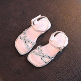 Girls Summer Sandals Big Children Princess Sandals Soft Non-slip Beach Kid Shoes Mart Lion pink 21 