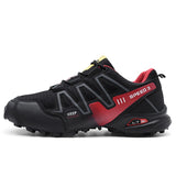 Men's Shoes Outdoor Breathable Speedcross  Men's Running Shoes Mart Lion 8-3-Black Red 42 