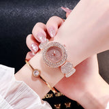 Luxury Women Quartz Watches Ladies Stainless Steel Rhinestone Bracelet Gifts Dress Wristwatches Mart Lion C12  Watch bracelet China 