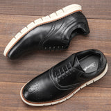 Ultra Light Men's Sneakers Leather Casual Shoes Mart Lion   