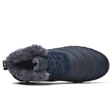  Winter Waterproof Men's Snow Casual Shoes Plush Outdoor Sneakers Warm Fur Ankle Snow Mart Lion - Mart Lion