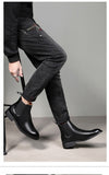 Classic Retro Genuine Leather Chelsea Boots Ankle Men's Casual British Style Short Boot Mart Lion   