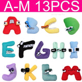 13pcs/set English Letters Alphabet Lore Plush Anime Doll Kawaii Stuffed Toys Kids Enlightenment Montessori Mart Lion   