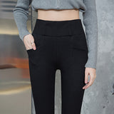 Stretch Jeans High Waist Women Clothing simple Casual Slim Skinny Jeans Denim Trousers Mart Lion Black Asia M 45-50kg 