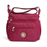Handbags Nylon Women Single Shoulder Shell Bags Ladies Crossbody Bags Designer Travel Shopper Bags sac a main femme Mart Lion Hot Pink  