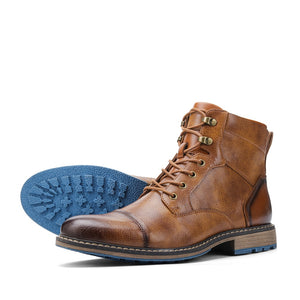  Men's Boots Comfortable Ankle Leather Mart Lion - Mart Lion