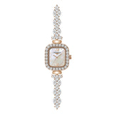 Rhinestone Women Watches Rose Gold Classic Bracelet Female Geneva Clock  reloj mujer Mart Lion Silver  