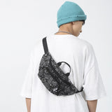  Men's Waist Bag Casual Canvas Boy Fanny Pack Male Leisure Chest Bags Trendy Shoulder Chest Phone Purse Mart Lion - Mart Lion