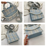 Big Bag Tide Net Red Checkered Handbag Sense Armpit Bag Korean Version Of The Tote Bag Mart Lion   