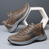 Black Men's Shoes Luxury Casual Sneakers Trainer Leather Walking Sports Tennis Mart Lion   