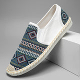 Men's Espadrille Shoes Canvas Breathable Casual Slip-On Graffiti Footwear Flats Mart Lion   