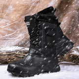  Men Winter Boots Warm Waterproof Sneakers Outdoor Activities Camouflage Snow Work Footwear Men  Fishing Mart Lion - Mart Lion