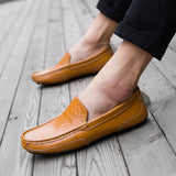 Genuine Leather Shoes Men's Casual Drive Shoes Men's Loafers Mart Lion   