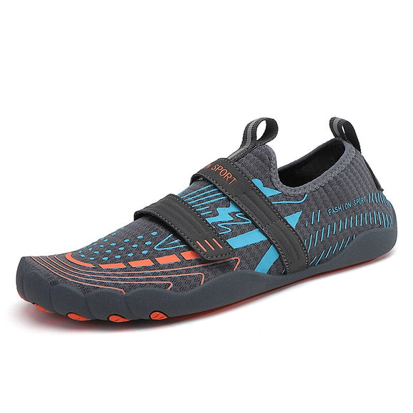 Couple Summer Breathable Women Men's Water Play Shoes Unisex Outdoor Sport Fitness Sneakers Lovers Beach Upstream Swimming Sandals Mart Lion Gray Orange 35 