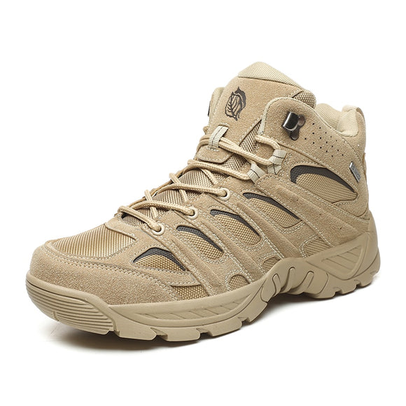  Men's Boots Tactical Military Combat Outdoor Hiking Autumn Shoes Light Non-slip Desert Ankle Mart Lion - Mart Lion