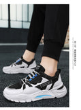 Autumn Men's Shoes Mesh Lace-up Korean Version Trendy Sports Casual Teenager Students Cross-border Mart Lion   
