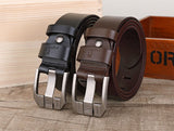  Men's Leather Belts Designer Leisure Belt Alloy Pin Buckle Jeans Trouser Black Brown Mart Lion - Mart Lion