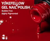 10ML Nail Polish Set 6 Pcs Gel Polish Glitter Burgundy Red Sparkle Gel Kit Silver Nail Gel Kit  Gifts for Women Mart Lion   