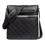 Shoulder Bag Luxury Design Soft PU Leather Vintage Messenger Boy Men's Elegant Male Crossbody Bags Mart Lion black 25x27x6cm 