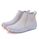 Men's Women High Top Waterproof Aqua Shoes Quick Dry Outdoor Water Shoes Non Slip Diving Beach Socks Boots Surfing Swimming Mart Lion 35 gray 