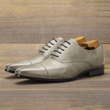 Social Stylish Oxfords Gentleman formal shoes men's Mart Lion Grey 40 