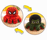 Marvel Plush Doll Avengers Spiderman Iron Man Captain Hulk Thanos Octopus Plush Cartoon Toy That Can Be Flipped Kid Mart Lion   