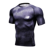 Compression Quick dry T-shirt Men's Running Sport Skinny Short Tee Shirt Male Gym Fitness Bodybuilding Workout Black Tops Clothing Mart Lion picture color 10 XL 
