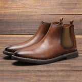 Men's Chelsea Boots Brand Retro Mart Lion brown 5236 40 