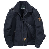 Men's Windbreaker Streetwear Cargo Jacket Winter Thick Warm Coat Fleece Lined Military heated Jackets Cotton Parkas Clothing Mart Lion Black Blue M 