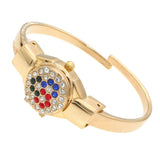 Women Watch Ladies Diamond Watches Rhinestone Bracelet Wrist Female reloj de mujer Mart Lion Gold16  
