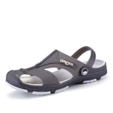 Summer Men Slippers 9 Slip-On Garden Shoes Breathable Sandals Beach Flip Flops Quick Dry Mart Lion 1721 grey 38 