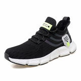 Men's Sneakers Breathable Classic Casual Shoes Tennis Outdoor Mesh shoes Masculino Mart Lion Black 36 