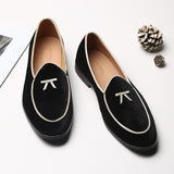 Men Casual Shoes with Bowknot Trendy Party Wedding  Men's Light Driving Moccasins Loafers Flats EUR Mart Lion Black 38 China