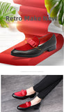 Loafers Men's Shoes PU Colorblock Casual Wedding Party Daily Faux Suede Elegant Bow Classic Dress Mart Lion   