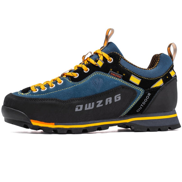Hiking Shoes Men's Waterproof Trekking Sneakers Outdoor Boots Anti Slip Hiking Trekking Mart Lion LakeBlueYellow Eur 39 
