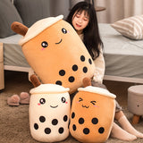 24/35/50/70cm Fruit Bubble Tea Cup Plush Toy Pillow Stuffed Food Milk Tea Soft Dollcup Pillow Cushion Kids Toys Mart Lion   