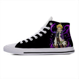 Summer Hot Japanese Manga Seven Deadly Sins Meliodas Latest Cool Casual Shoes Men Women Sneakers High Top Classic Board Shoes  MartLion