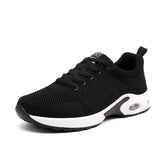 Men's Leather Walking Jogging Sneakers Running Sport Shoes Black Lightweight Athletic Trainers Breathable Mart Lion   