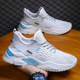Sports Shoes Men's Fly Woven Mesh Breathable Lace-up Leisure Running Korean Students Cross-border Mart Lion 003 39 