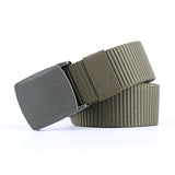 Automatic Buckle Nylon Belt Men's Army Tactical Belt Military Waist Canvas Belts Cummerbunds Strap Mart Lion Army Green China 110cm