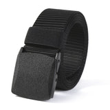 Men's Military Tactical Belt Quick Release Magnetic Buckle Army Outdoor Hunting Multi Function Canvas Nylon Waist Belts Strap Mart Lion EE Black China 45to47inch