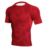 Quick Dry Running Shirt Men's Rashgard Fitness Sport Gym T-shirt Bodybuilding Gym Clothing Workout Short Sleeve Mart Lion TD-144 M 