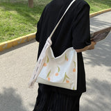  Tulip Handbags Summer Small Fresh Bags For Women One-shoulder Handbag Tide Large-capacity Flower Tote Bag Mart Lion - Mart Lion