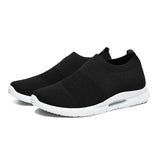 Men's Casual Sports Shoes Running Lightweight Breathable Tenor Femino Zapatos Tennis drive Mart Lion Black White 39 