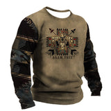 Men's T-shirt Sweatshirt Harajuku Clothes Pullover  Casual Street Loose Cotton Shirt Ethnic Pattern Vintage Winter Mart Lion D01-MY00575 2XL 