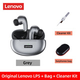 Original Lenovo LP5 Wireless Bluetooth Earbuds HiFi Earphone With Mic Headphones Waterproof Mart Lion Gray FC Kit Bag China 